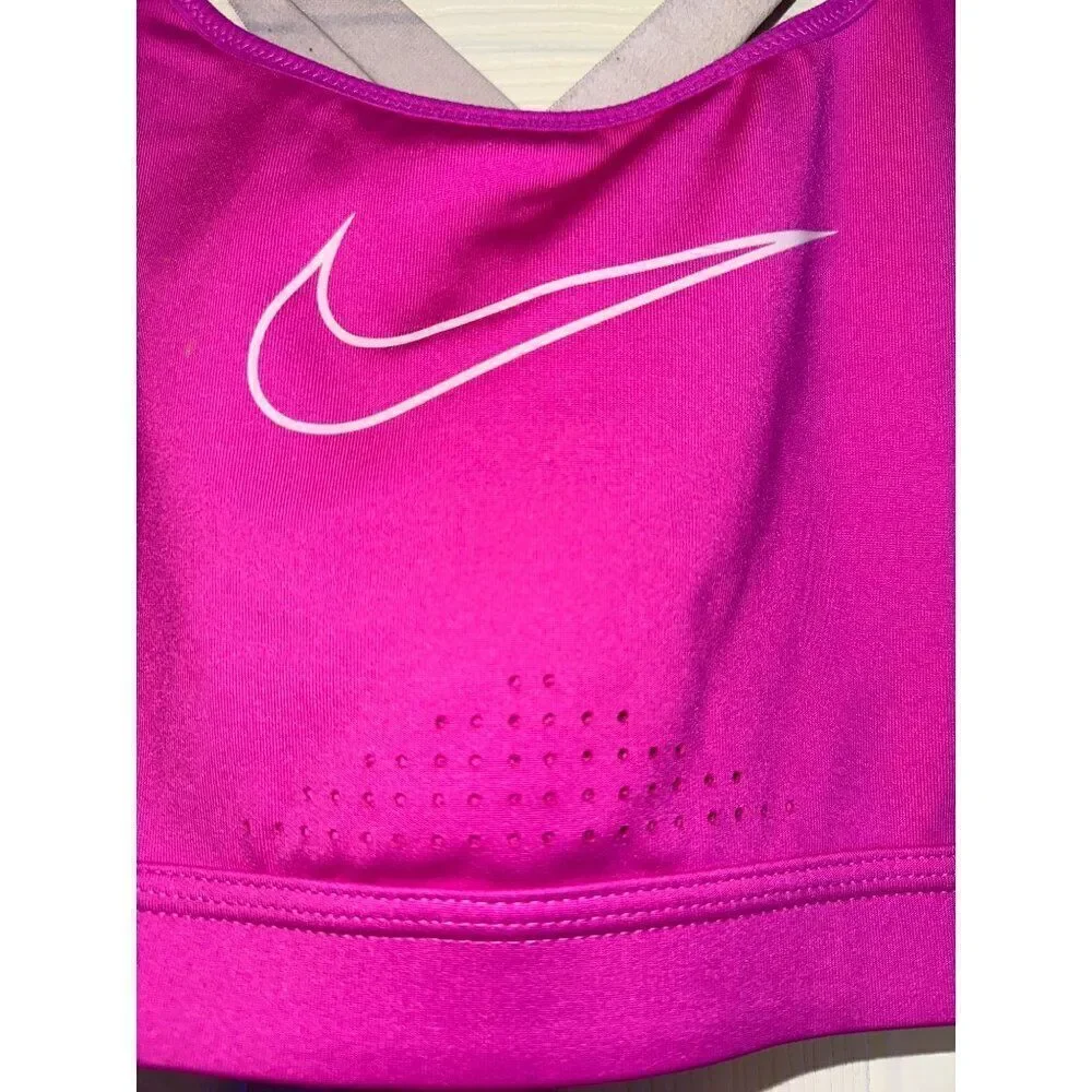 Nike‎ Dri Fit Dry High Impact High Support Strappy Sports Bra Size Medium